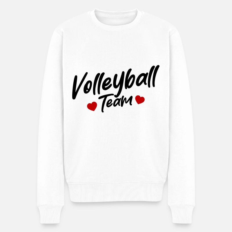 Équipe de volley-ball - Pull Premium bio Homme - blanc