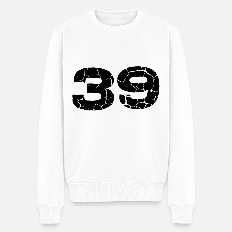 Maillot numéro 39 - Pull Premium bio Homme - blanc
