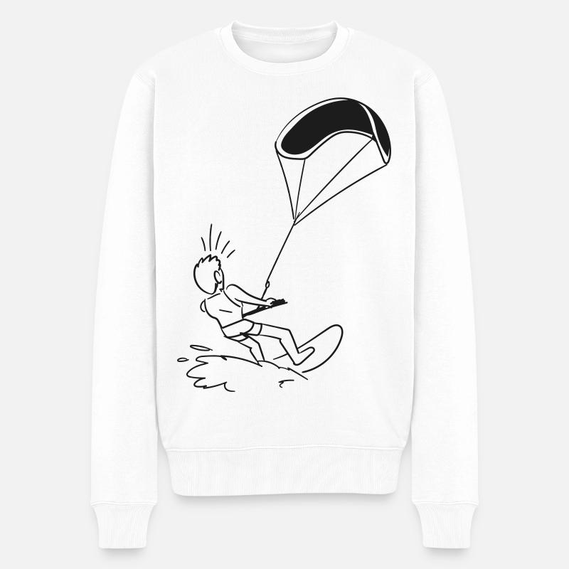 Kite Surfer / Kiter - Pull Premium bio Homme - blanc