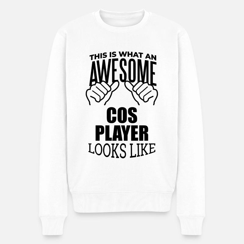 Cosplayer - Männer Premium Bio Pullover - Weiß