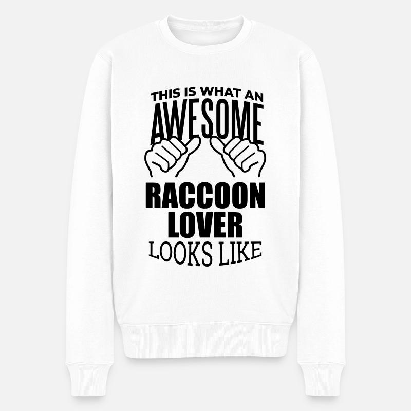 Raton laveur - Pull Premium bio Homme - blanc