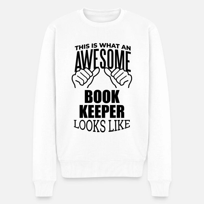 comptable - Pull Premium bio Homme - blanc