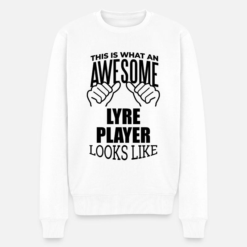 Lyre - Pull Premium bio Homme - blanc