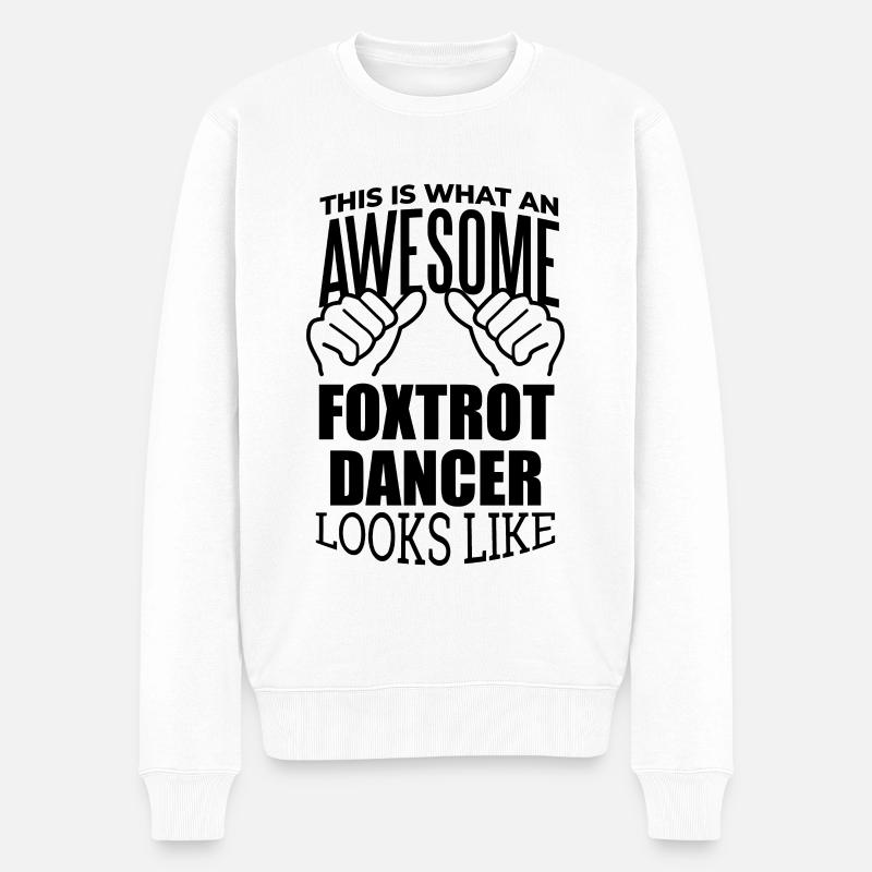 Foxtrott - Männer Premium Bio Pullover - Weiß