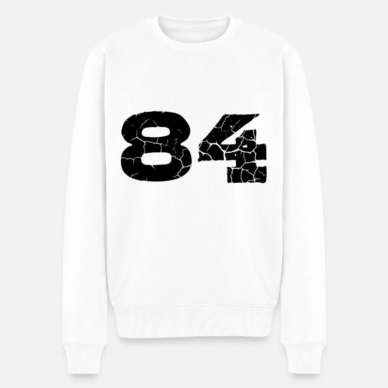Maillot à 84 numéros - Pull Premium bio Homme - blanc