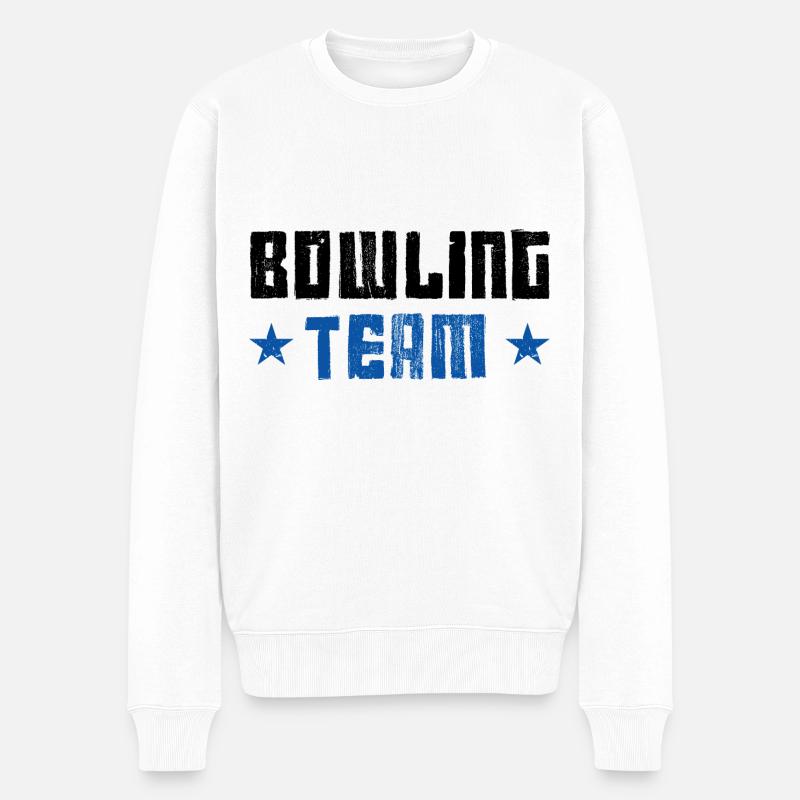 Équipe de bowling - Pull Premium bio Homme - blanc