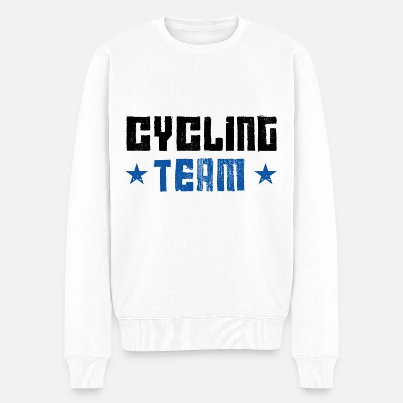 Cycling Team - Männer Premium Bio Pullover - Weiß