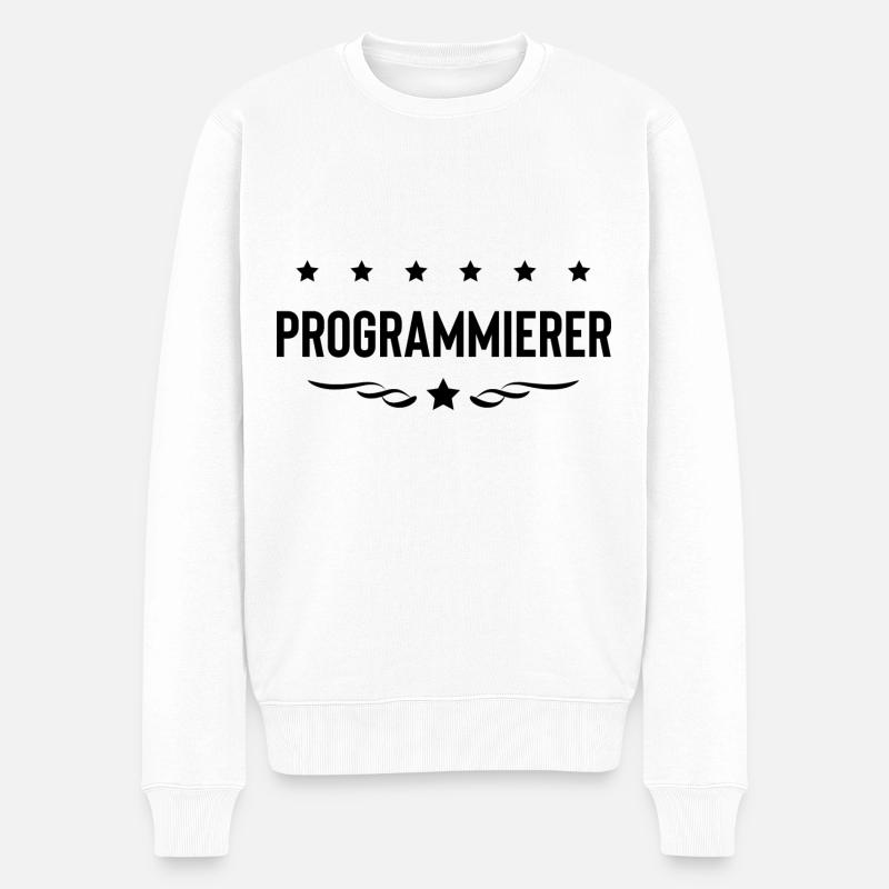 Programmierer Beruf - Männer Premium Bio Pullover - Weiß
