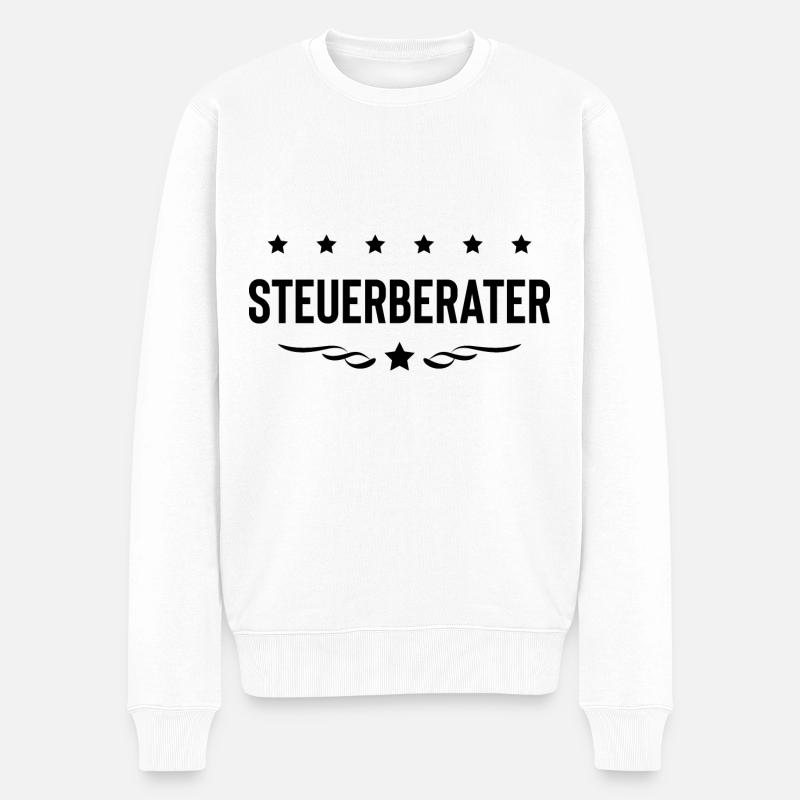Steuerberater Beruf - Männer Premium Bio Pullover - Weiß