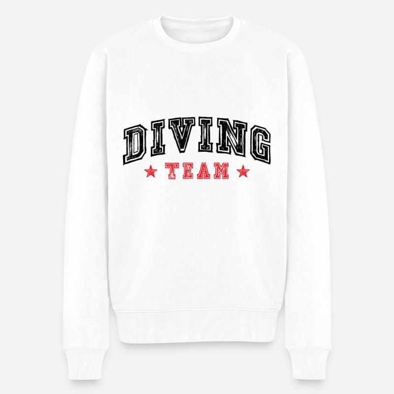 Diving Team - Männer Premium Bio Pullover - Weiß