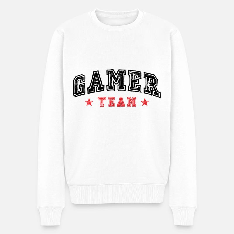 Équipe de joueurs - Pull Premium bio Homme - blanc