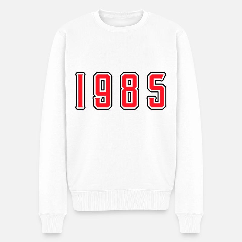 1985 anniversaire - Pull Premium bio Homme - blanc