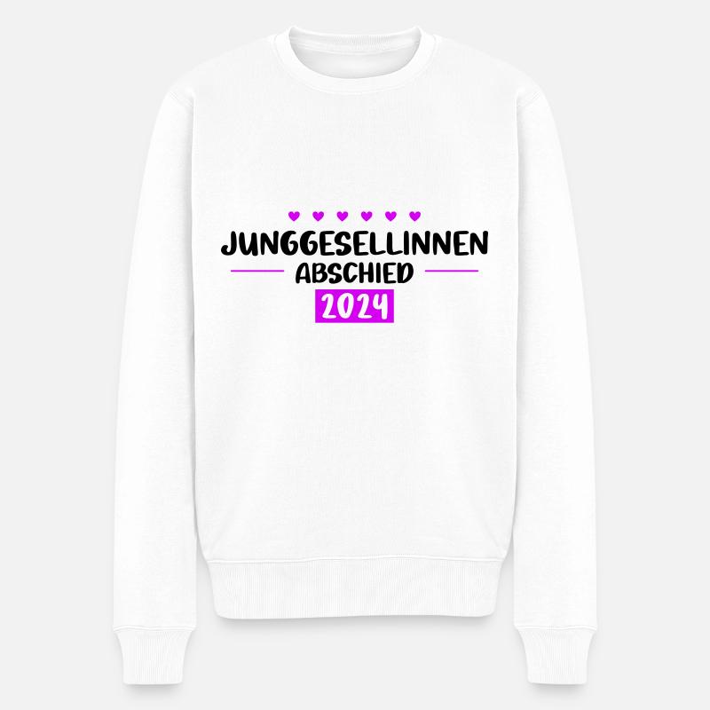 Jga 2024 Junggesellinnenabschied - Männer Premium Bio Pullover - Weiß