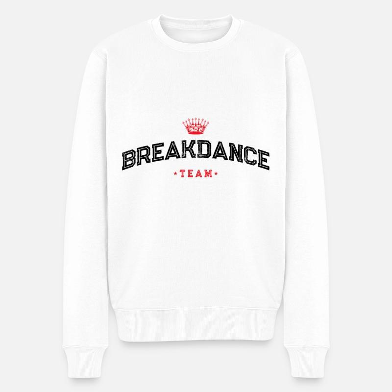 Breakdance Team - Männer Premium Bio Pullover - Weiß