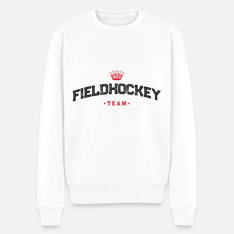 Fieldhockey Team - Männer Premium Bio Pullover - Weiß