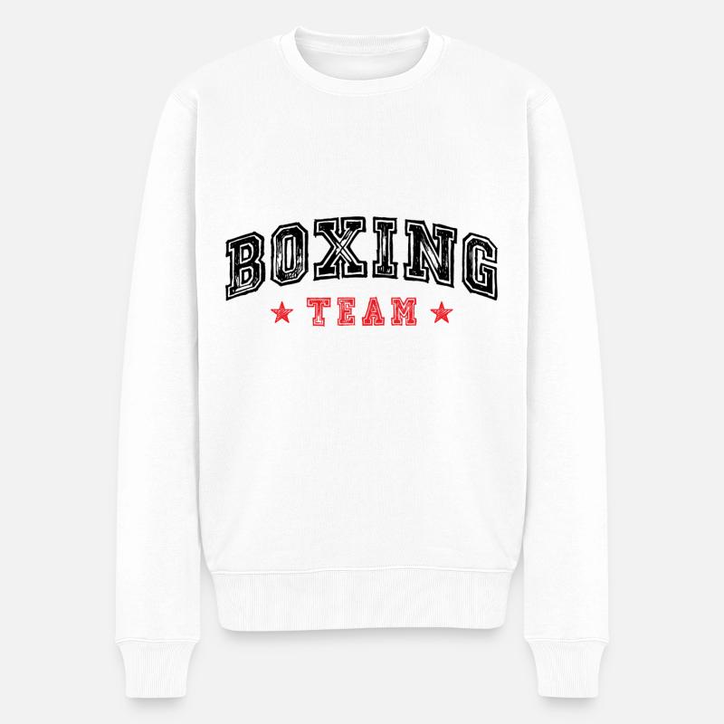 Boxing Team - Männer Premium Bio Pullover - Weiß