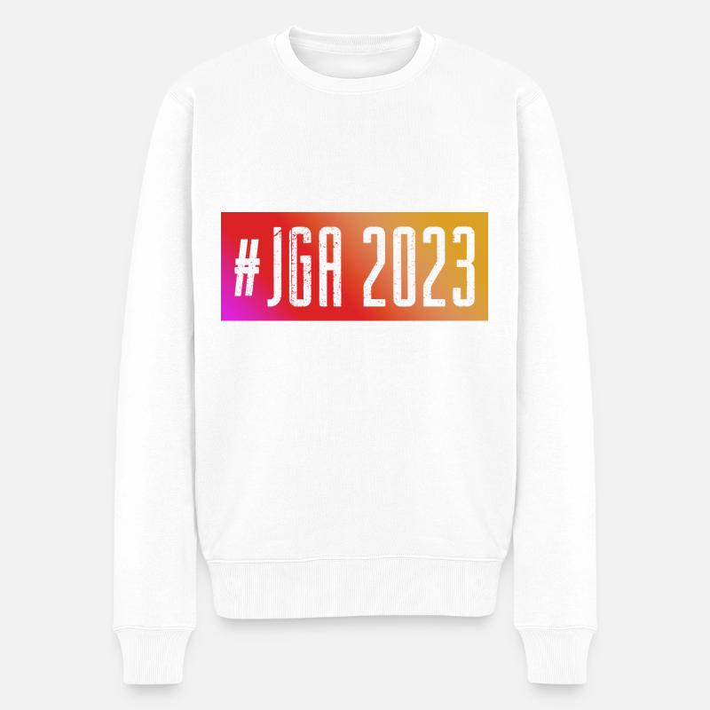 Jga 2023 Junggesellenabschied - Männer Premium Bio Pullover - Weiß