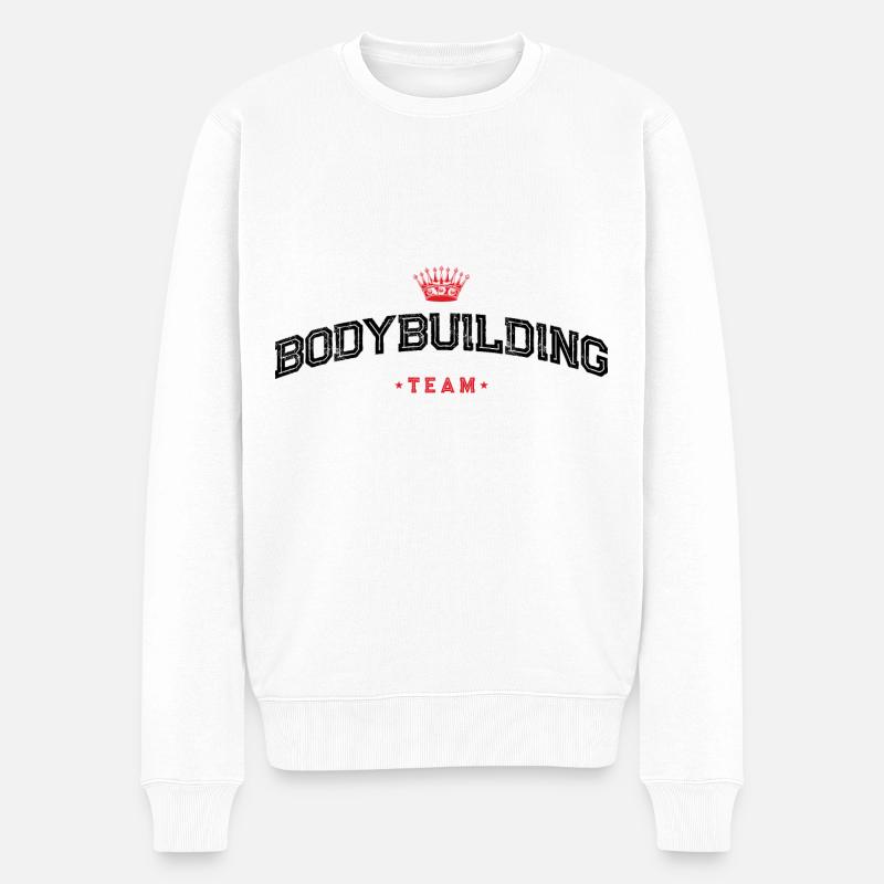 Équipe de musculation - Pull Premium bio Homme - blanc