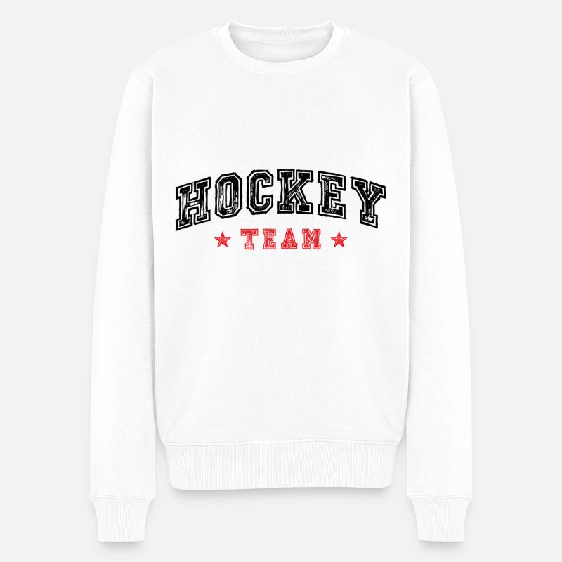 Équipe de hockey - Pull Premium bio Homme - blanc