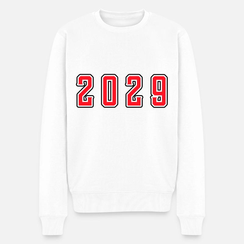 Anniversaire de l’année 2029 - Pull Premium bio Homme - blanc