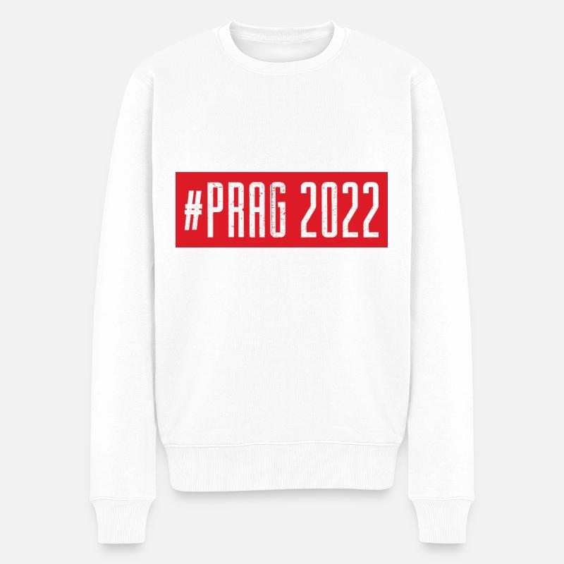 Prague 2022 - Pull Premium bio Homme - blanc