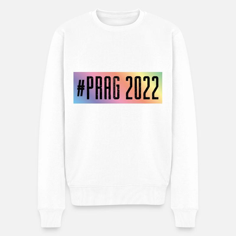 Prague 2022 - Pull Premium bio Homme - blanc