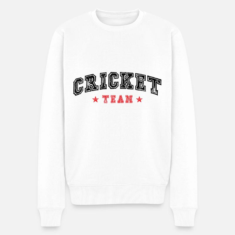 Équipe de cricket - Pull Premium bio Homme - blanc