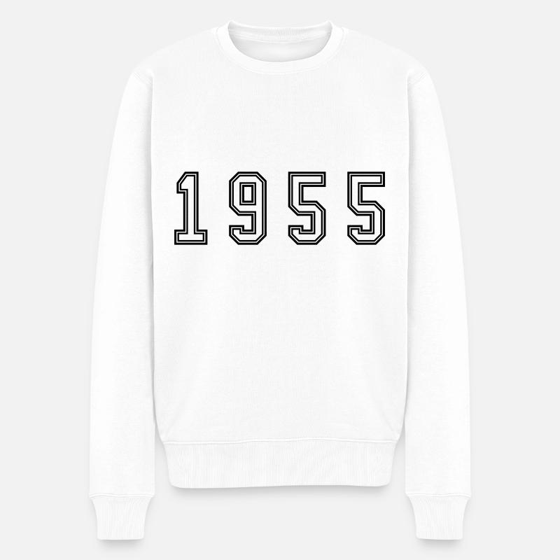 Numéro de l’année 1955 - Pull Premium bio Homme - blanc