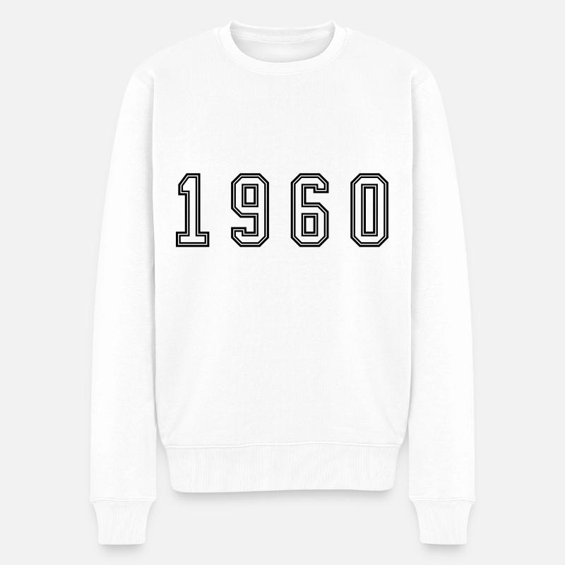 Numéro de l’année 1960 - Pull Premium bio Homme - blanc