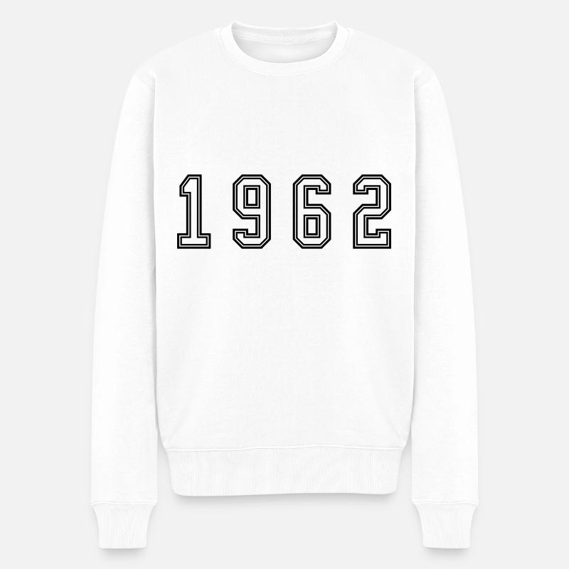 Numéro de l’année 1962 - Pull Premium bio Homme - blanc