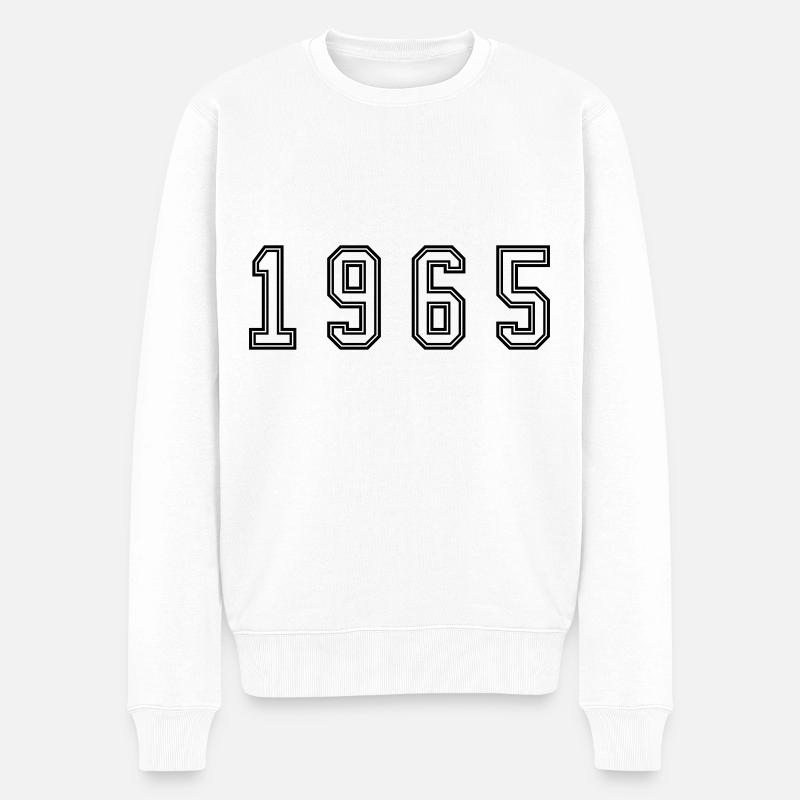 Numéro de l’année 1965 - Pull Premium bio Homme - blanc