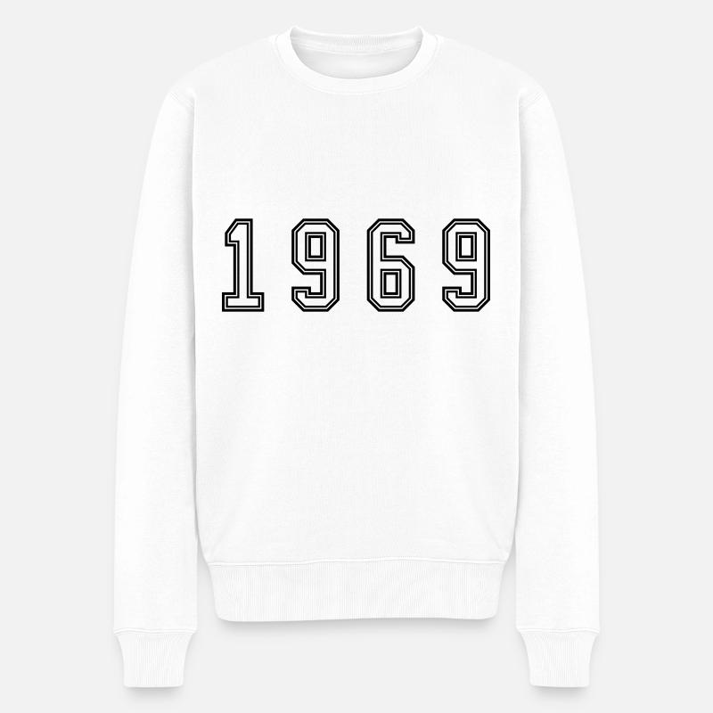 Numéro de l’année 1969 - Pull Premium bio Homme - blanc