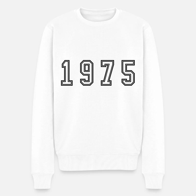 Numéro de l’année 1975 - Pull Premium bio Homme - blanc