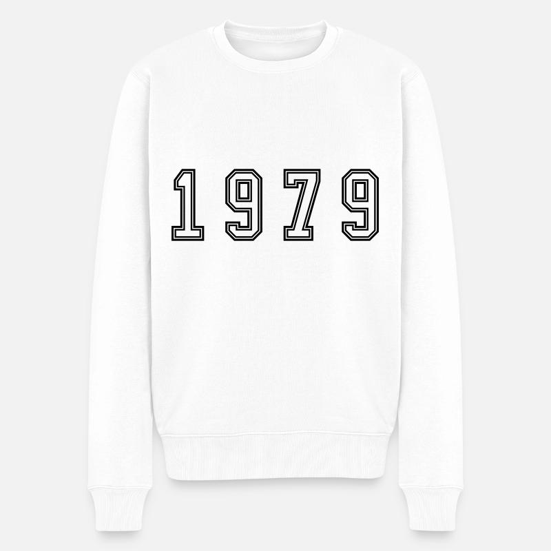 Numéro de l’année 1979 - Pull Premium bio Homme - blanc