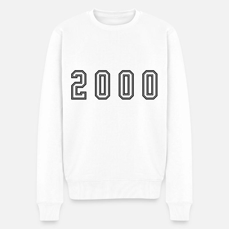 Numéro de l’année 2000 - Pull Premium bio Homme - blanc