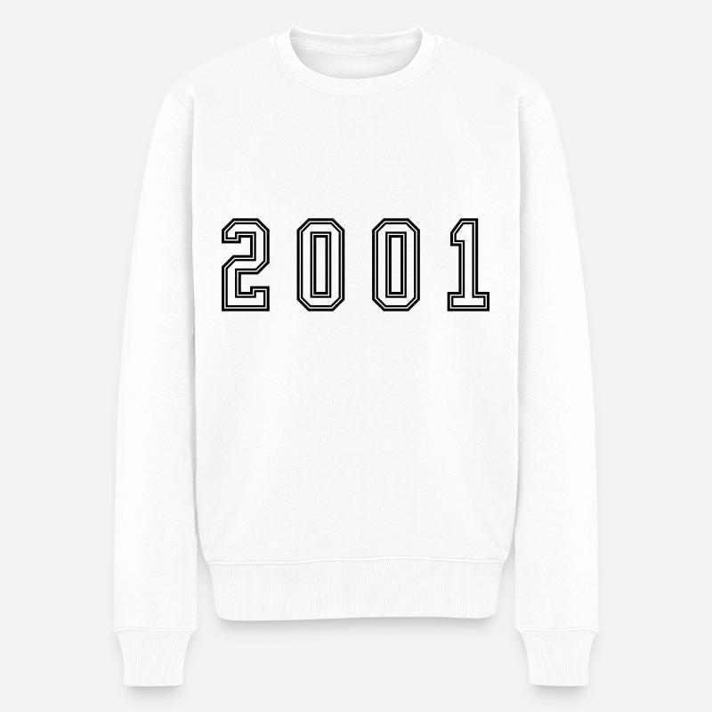 Numéro de l’année 2001 - Pull Premium bio Homme - blanc