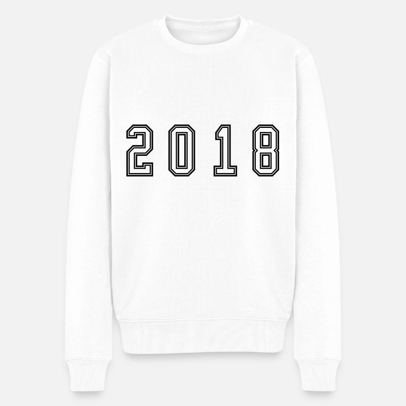 Numéro de l’année 2018 - Pull Premium bio Homme - blanc