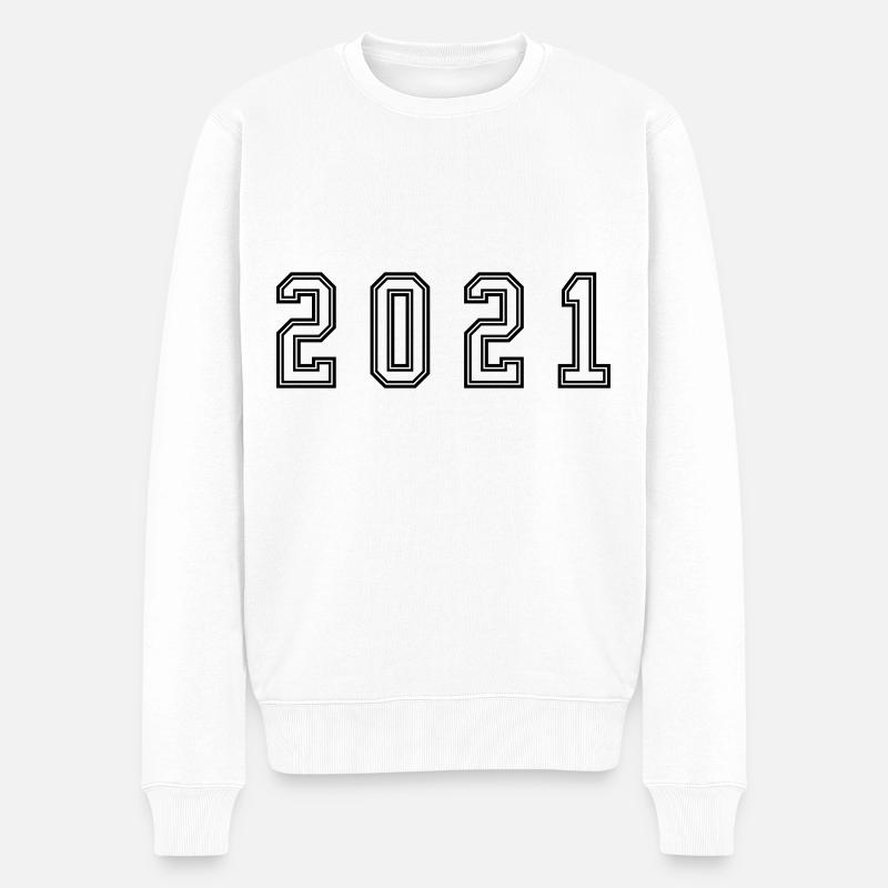 Numéro de l’année 2021 - Pull Premium bio Homme - blanc