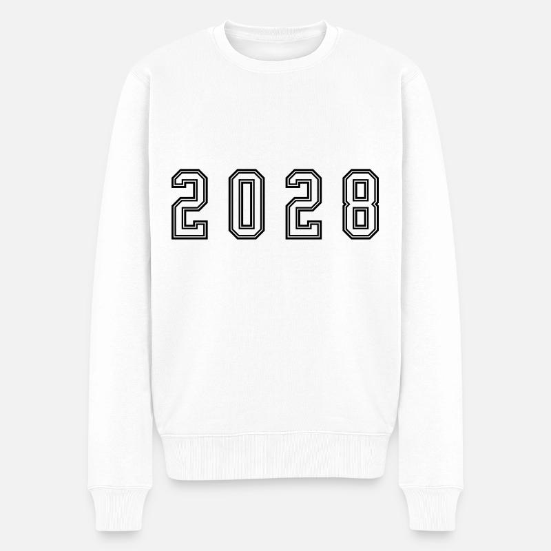 Numéro de l’année 2028 - Pull Premium bio Homme - blanc