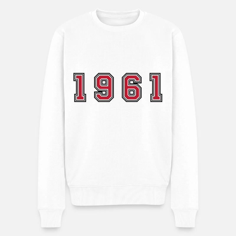 Numéro de l’année 1961 - Pull Premium bio Homme - blanc