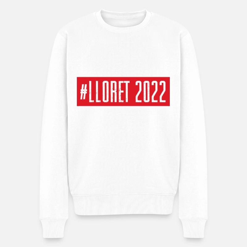 Lloret De Mar 2022 - Männer Premium Bio Pullover - Weiß