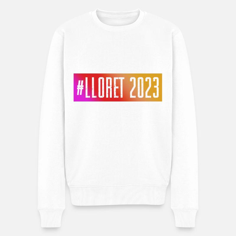 Lloret De Mar 2023 - Männer Premium Bio Pullover - Weiß