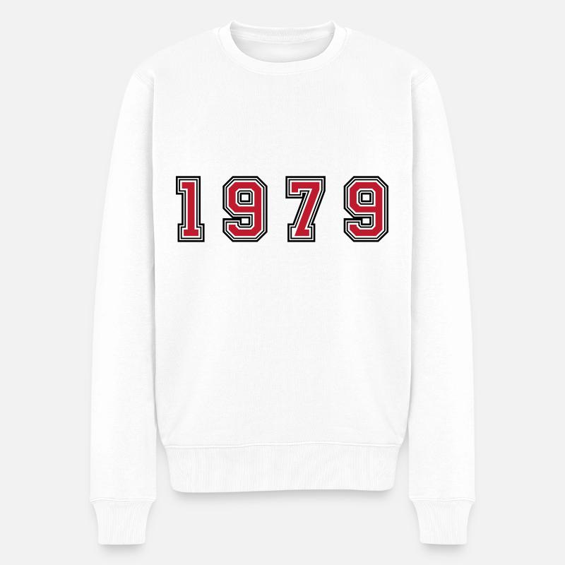 Numéro de l’année 1979 - Pull Premium bio Homme - blanc