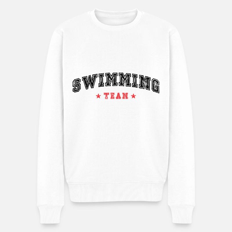 Équipe de natation - Pull Premium bio Homme - blanc