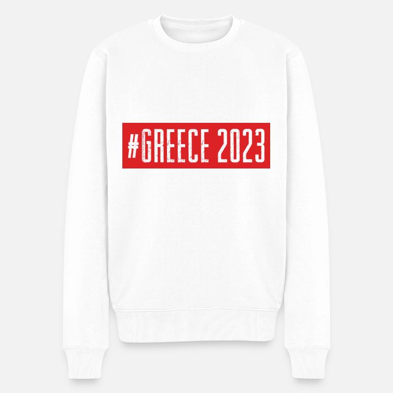 Grèce 2023 - Pull Premium bio Homme - blanc
