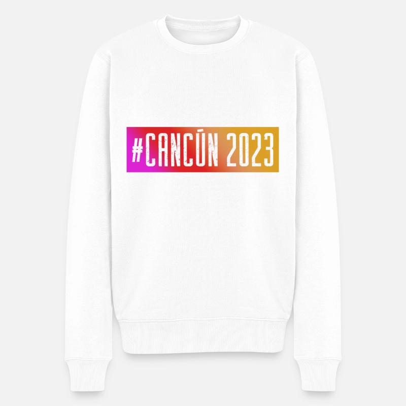 Cancun 2023 - Pull Premium bio Homme - blanc