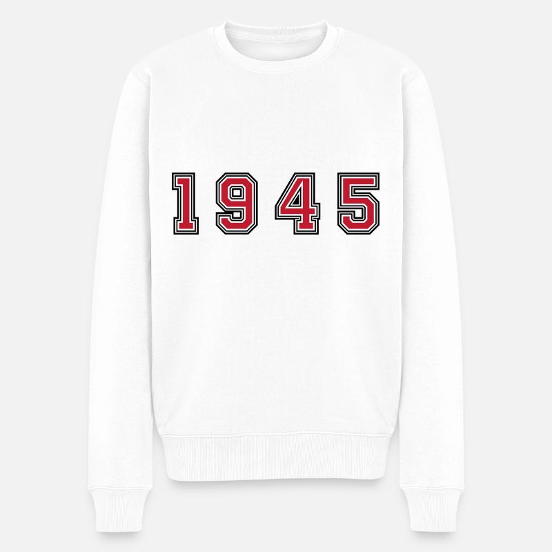Numéro de l’année 1945 - Pull Premium bio Homme - blanc