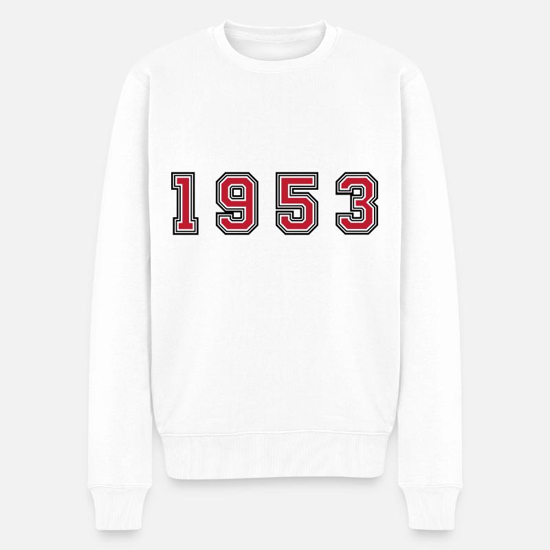Numéro de l’année 1953 - Pull Premium bio Homme - blanc