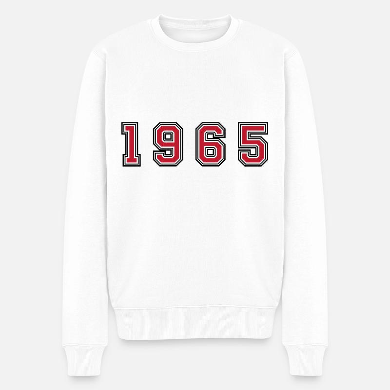Numéro de l’année 1965 - Pull Premium bio Homme - blanc