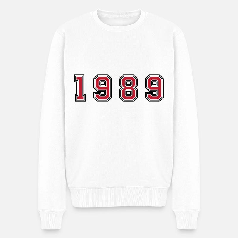 Numéro de l’année 1989 - Pull Premium bio Homme - blanc